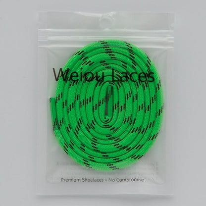 Weiou Official Laces Pro Shoe Accessories 5MM Green Black Ropes Environmental Polyester Shoelaces