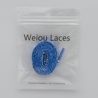 Top Weiou Laces 8MM Shoelaces Clothing Bright Blue Sport Basketball Strings With Pretty Floral Heat