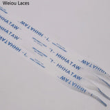 Weiou Hot Style Fashion Clothing 15mm Waterproof Ribbon Printing WATAHHH Flat PVC Laces Transparent