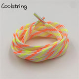 Stylish Heavy Duty Luxury Shoe Laces Striped Eco-Friendly Yellow Red Shoelaces Plaid Quality