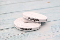 8MM Double Layer Stronger Polyester Shoelaces "DREAMQREW" Letter Printing Unisex For Canvas Boots