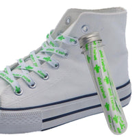 8MM White-Green Turtle Pattern High Quality Shoelace "Marlee's Smile" Letter Printing Rope изи буст