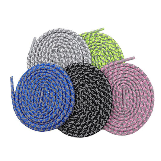 Weiou The New Listing Trendy Shoelaces  Round E-Type Reflective Shoestrings Night Running Safety