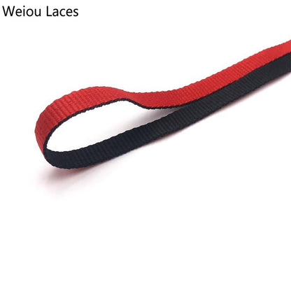 Weiou 8mm Combo Two-Tone Reversible Shoelaces Double Sided Silk Shoe Laces Flat Laces Dual Color