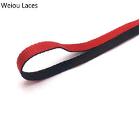 Weiou 8mm Combo Two-Tone Reversible Shoelaces Double Sided Silk Shoe Laces Flat Laces Dual Color