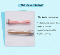 1.27CM Suede Lace With Golden Metal Aglet Elegant Fluff Velvet Single-sided Cashmere Material