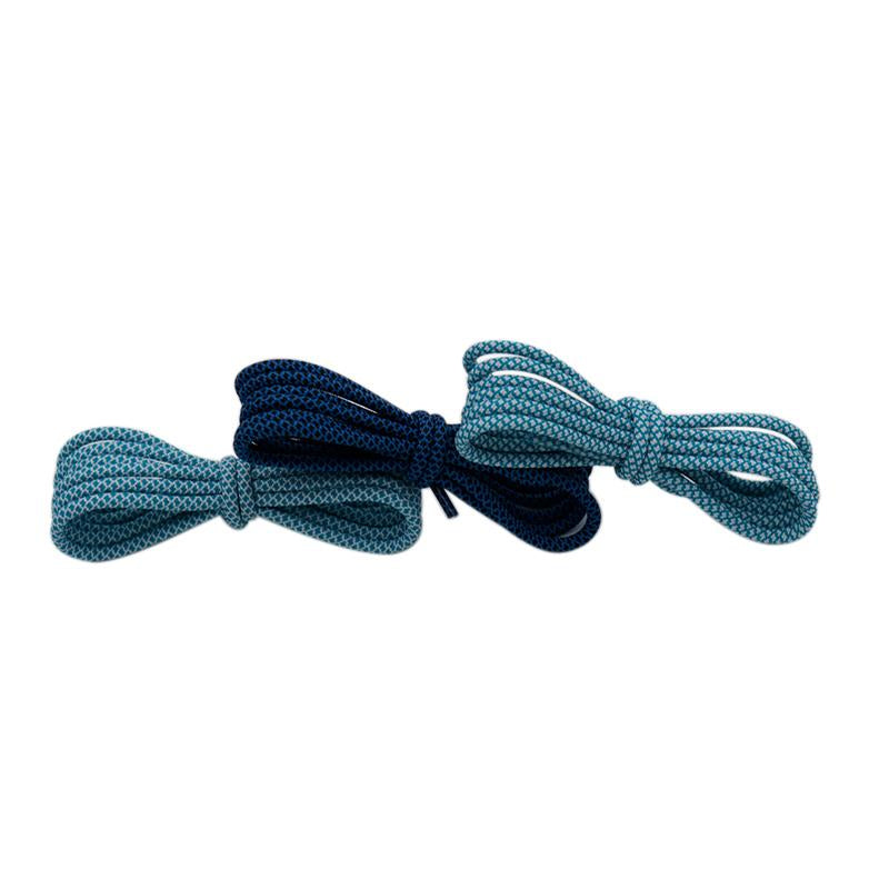 Weiou Nice Shoe Accessories 3MM Blue Navy Cool Guys Necessary Drawlaces Polyester Ropes Easy Boots