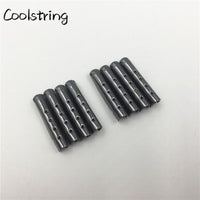 4pcs/set 3.8*22mm bullet metal aglets Shoe Lace Tips Replacement Head for Shoestrings Clothes