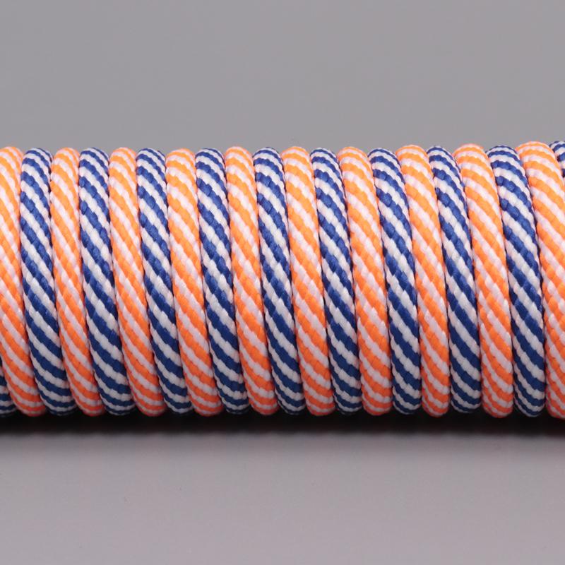 New Double Colors Spiral Pattern Hiking Ropes 4.5MM Durable Best Laces Outdoor Sport Top Running