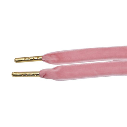 1.27CM Fluff Velvet Red Pink Peach Lace Single-Sded Cashmere Golden Metal Aglets Cords For Women