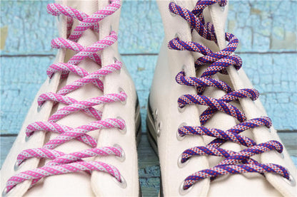 4.5MM Round shoestring High Quality Polyester Shoelaces For Women Sneaker 2021 Tennis Running Sport