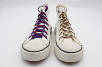 7MM Casual Shoelaces Beige&Black Blue&Red Double Color Combination High Quality Men Women Sneaker