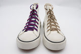 7MM Casual Shoelaces Beige&Black Blue&Red Double Color Combination High Quality Men Women Sneaker