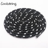 0.45cm Outdoor Unisex Casual Round Striped Sports Shoelace With Dots Bootlaces Shoestrings For Dorky