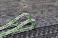 8MM White-Green Turtle Pattern High Quality Shoelace "Marlee's Smile" Letter Printing Rope изи буст