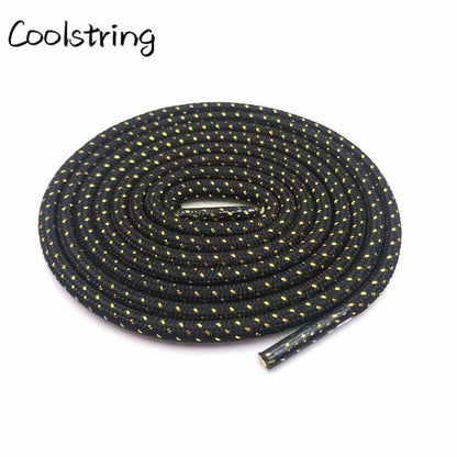 4.5mm Fashion Striped Glitter Round Rope Shoelaces Shiny Shimmering Shoe Laces Shiny Sparkly For