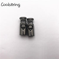 2pcs/Set METAL Cord Locks Spring Stopper Toggle Lock Ends Shoe Buckle Stoppers Shoelaces Rope Alloy