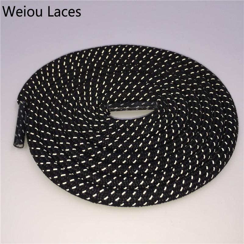 Weiou New 3M Reflective Shoelaces Safety Shoe Lace Polyester Latchet Plastic Tip Shining Creative