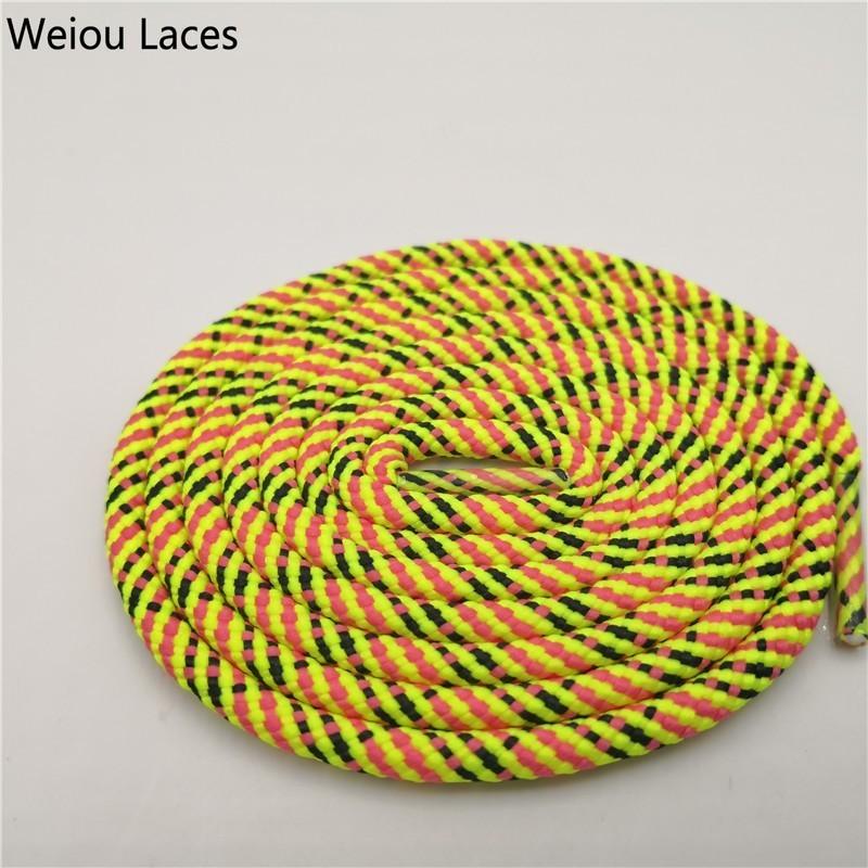 Weiou Genuine Classic New Outdoor Round Rope Laces 3 Colors Mixed Climbing Shoelaces Fashion Travel