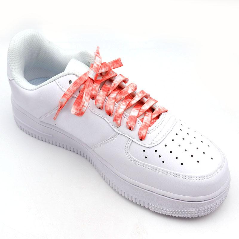 New Tie-dye Non-fading Shoe Laces Shoe Lace Unisex Flat Boot Laces 120/140/160CM Shoestrings for AF1