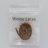 Weiou Shoe Accessory Brown Snake Pattern 7MM Flat Shape Wide Natural Off-road Shoe Laces Men Women