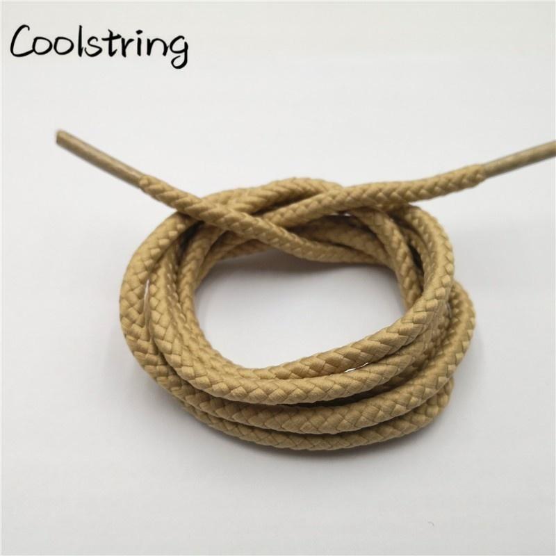 1 Pair Solid Color Round Shoe Laces Unisex Casual Shoelaces Sneakers Shoestring For Canvas Shoes