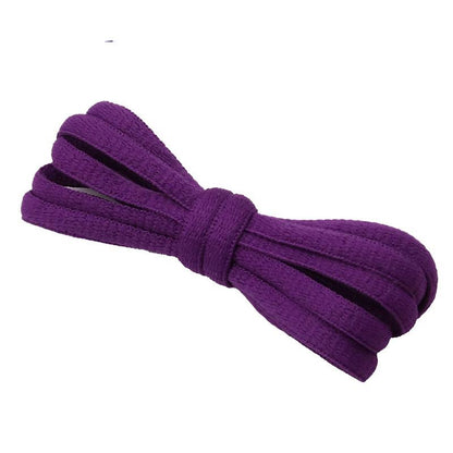 Weiou New Pure Color Oval Cotton Ropes 6MM Blue Purple Shoelaces Authentic Polyester Premium Cords