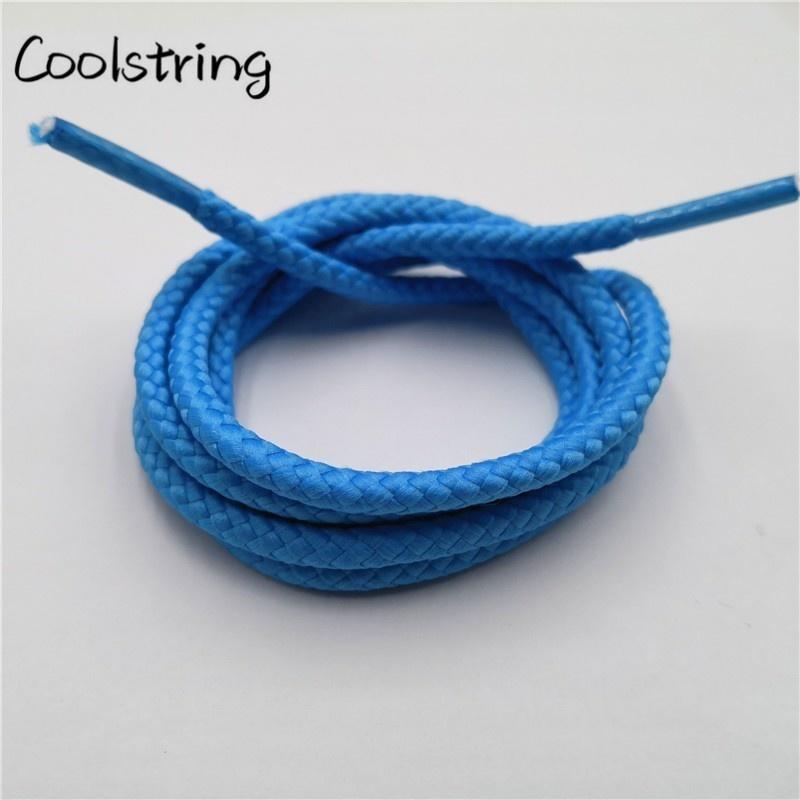 1 Pair Solid Color Round Shoe Laces Unisex Casual Shoelaces Sneakers Shoestring For Canvas Shoes