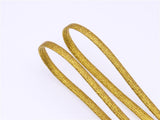 7MM Metallic Top Shoelaces Women Sneaker 2021 Shining Ropes For Chermed Lady Canvas Gold Sliver Cord