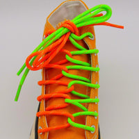 Official Weiou Laces 4.5MM Polyester Ropes Shoe Accessories Green Orange Eye-catching Trendy Colour