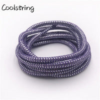 10 Colors Wavy Black Gold White Silver Metallic Thread Shoe Laces Glitter Shimmering Bootlaces For