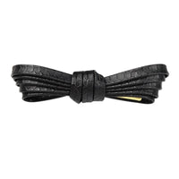 Weiou All Matched Classical Black Shoelaces 0.7 Cm Flat Superior Leather Shoe Laces Children Women