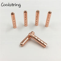 4pcs/set 3.8*22mm bullet metal aglets Shoe Lace Tips Replacement Head for Shoestrings Clothes