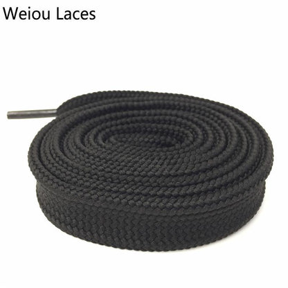 Weiou Heavy Duty Boot Laces Sneaker Colorful Athletic Designer Flat Wide Shoes Strings 1.8cm/0.7''