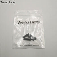 Weiou (100Pcs/25sets) Luxury Seamless Reflective Plastic Head DIY Round Bullet Aglets Clothing Laces