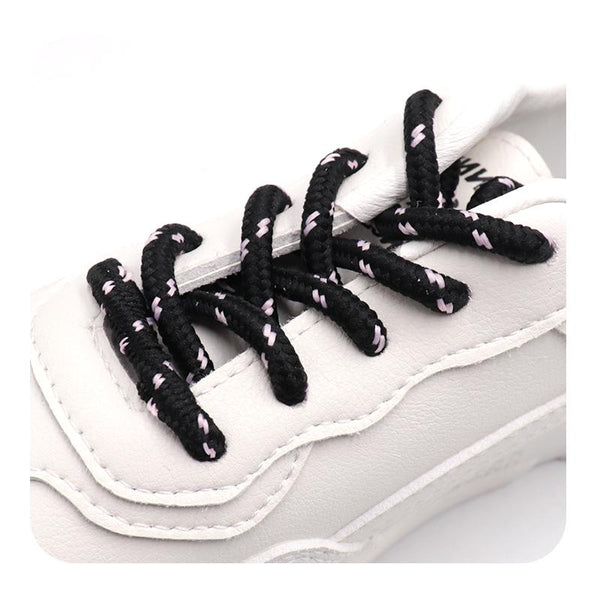 4.5MM Top Shoe Accessories Polyester Ropes Black Pink Shoelaces Unisex For Pro Men Women Sneaker