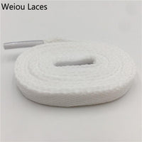 Weiou High Quality 8mm Polyester Fashion Sports Casual Shoe Lace Solid Single Layer Flat Sneakers