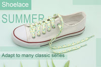 Men Women Canvas 2021 8MM Sneaker Flat Cute Cord Heat Transfer Pineapple Printing Hat Ropes 140CM