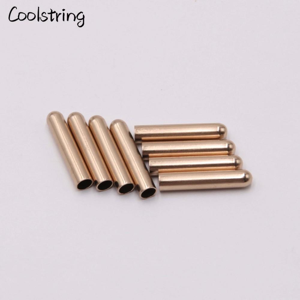 4.3*22mm 4pcs Women Men Shoe Lace Tips Replacement Head For Shoestrings Bullet Aglets Round