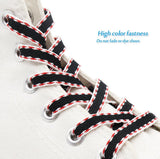 8MM A Pair Charmed Shoelaces Men Women Sneakers Boots 2021 Fashion Cords Easy Increased Shoe Laces