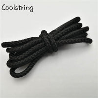 1 Pair Solid Color Round Shoe Laces Unisex Casual Shoelaces Sneakers Shoestring For Canvas Shoes