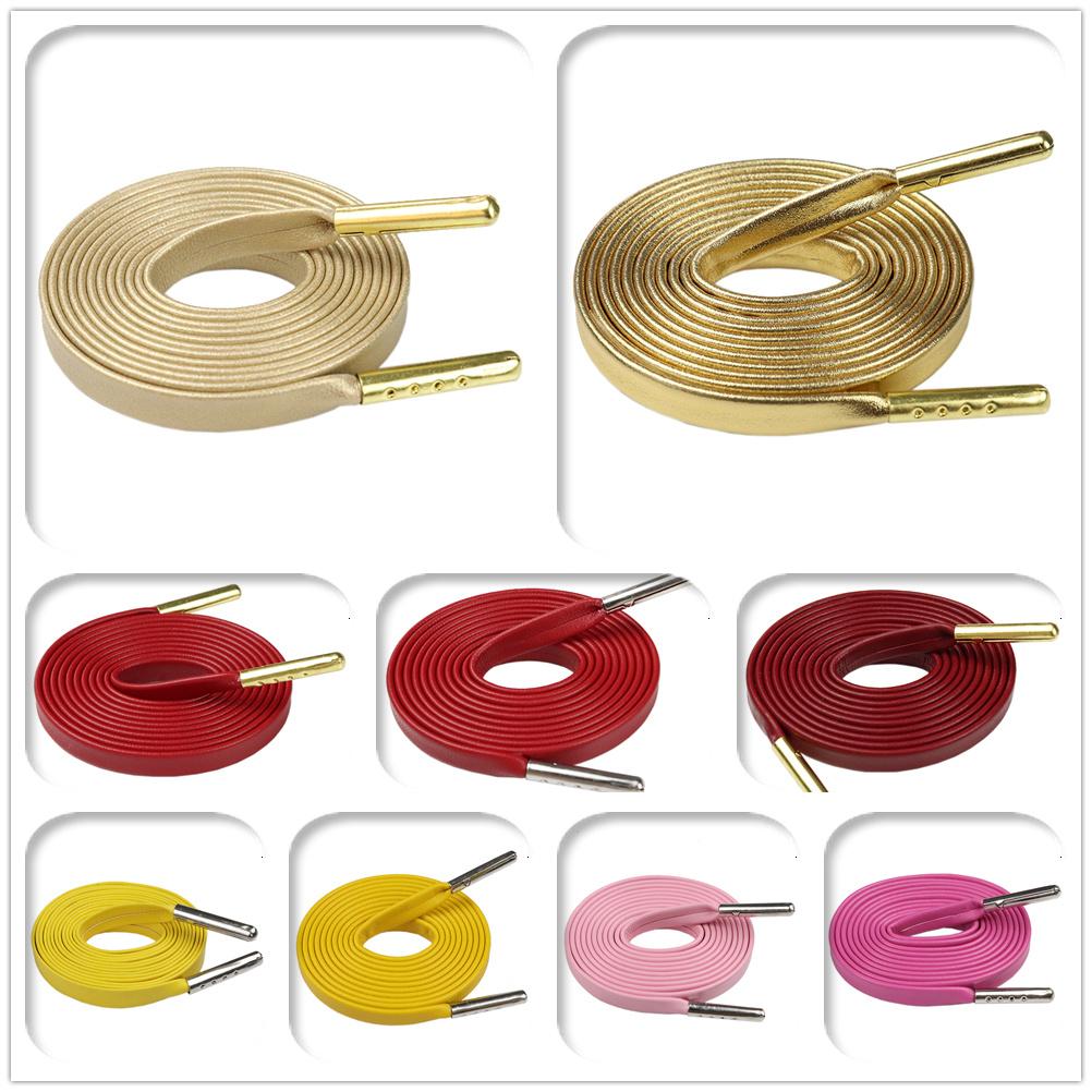 Red Yellow Pink Glamour Lady Shoe Lacets 7MM Lovely Color Charmed Shoelace With Metal Tips For Young