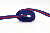 7MM Casual Shoelaces Beige&Black Blue&Red Double Color Combination High Quality Men Women Sneaker