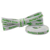 8MM White-Green Turtle Pattern High Quality Shoelace "Marlee's Smile" Letter Printing Rope изи буст