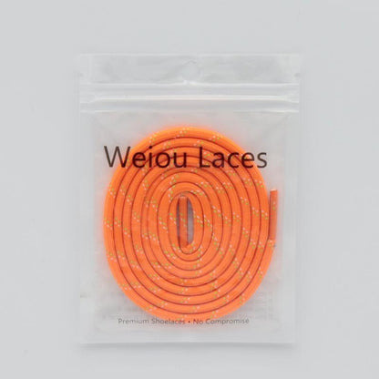 Official Weiou Laces 4.5MM Polyester Ropes Shoe Accessories Green Orange Eye-catching Trendy Colour