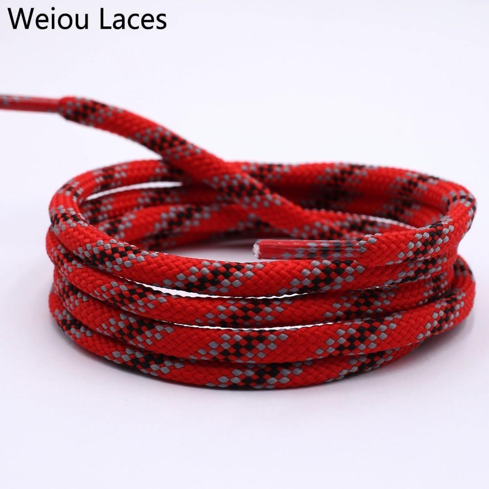 Weiou 6mm New Shoelaces Round Drawstring Waist Sweater Hat Rope Polyester Fashion Grey Red Black