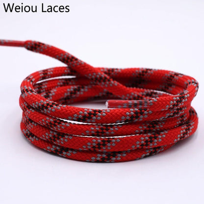 Weiou 6mm New Shoelaces Round Drawstring Waist Sweater Hat Rope Polyester Fashion Grey Red Black