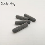 4pcs/set 5-22mm Close Mouth 3M Reflective Plastic Aglets DIY Round Grey Bullet Tips For Hoodies