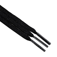 5MM Metallic Yarn Flat Shoelace Black/Dark Gold Lace Fashion Men Women Sneaker Canvas 2021 New