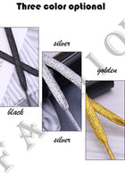 7MM Metallic Top Shoelaces Women Sneaker 2021 Shining Ropes For Chermed Lady Canvas Gold Sliver Cord